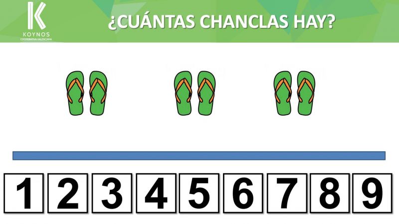 ¿Cuántas chanclas hay?